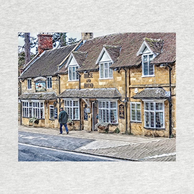 The Horse and Hound inn, Broadway, Cotswolds by Tarrby